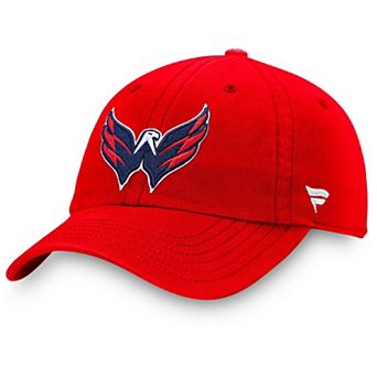 Men's Fanatics Branded Red Washington Capitals Core Primary Logo Adjustable Hat