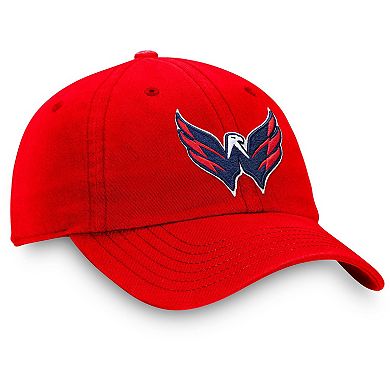 Men's Fanatics Branded Red Washington Capitals Core Primary Logo Adjustable Hat
