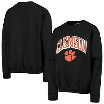Youth Champion® Black Clemson Tigers Powerblend Fleece Sweatshirt