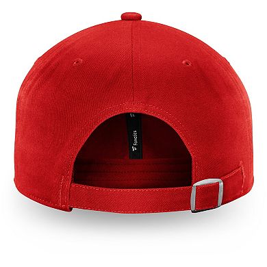 Men's Fanatics Branded Red Chicago Blackhawks Core Primary Logo Adjustable Hat