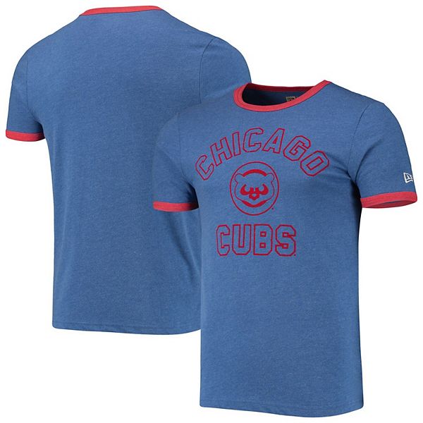 Chicago Cubs Youth Distressed Team Logo T-Shirt - Royal Blue