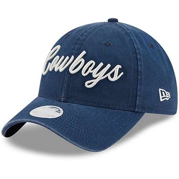 Women's New Era Navy Dallas Cowboys Team Script 9TWENTY Adjustable Hat