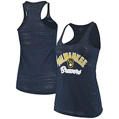 Mitchell & Ness Men's Brewers Color Block Tank Top Grey Size 2XL | MODA3