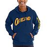 Men's New Era Navy Golden State Warriors 2020/21 City Edition Oakland Forever Pullover Hoodie