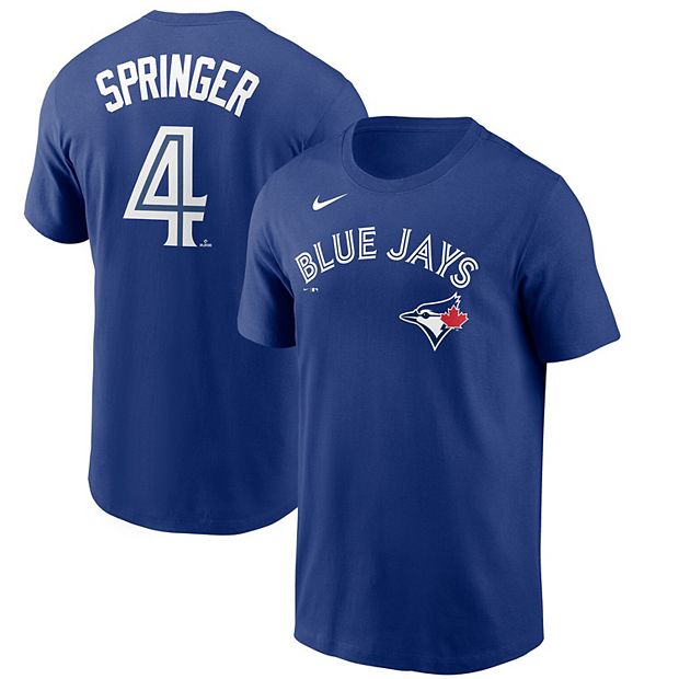 Youth Toronto Blue Jays George Springer Royal Alternate Name Number T Shirt