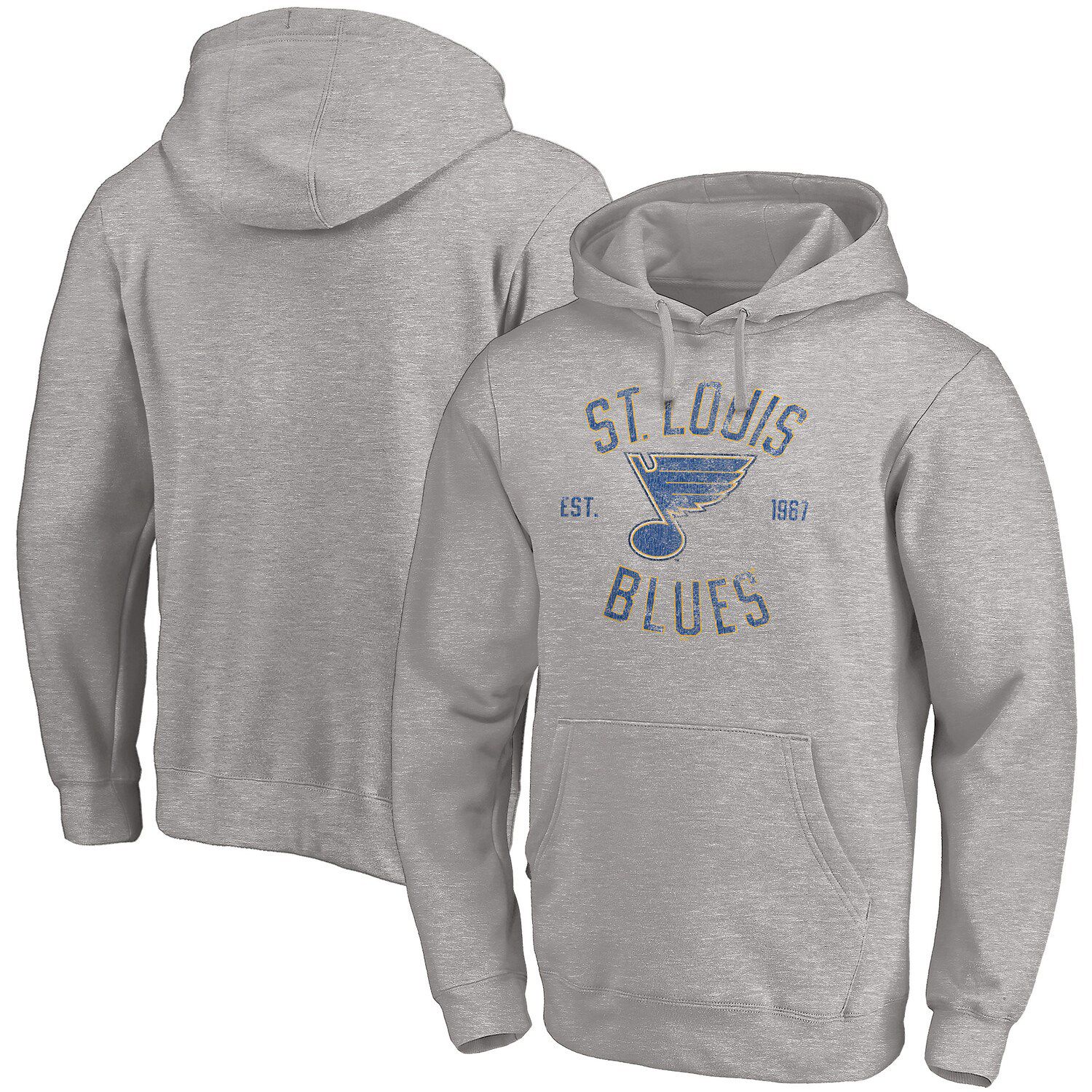 Men's Fanatics Branded Blue/Gold St. Louis Blues Thrill Seeker Anorak  Half-Zip Jacket