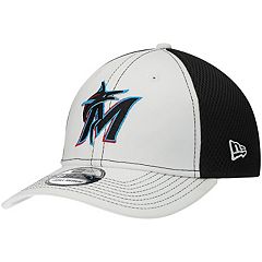 New Era Miami Marlins Black Team Rustic Trucker 9TWENTY Adjustable Hat