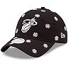 Women's New Era Black Miami Heat Daisy 9TWENTY Adjustable Hat