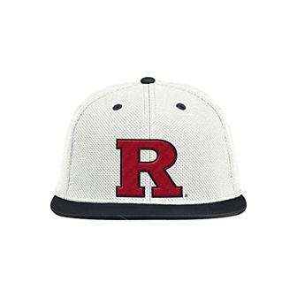 Men's adidas White Rutgers Scarlet Knights On-Field Baseball Fitted Hat