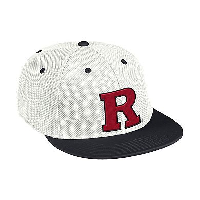 Men's adidas White Rutgers Scarlet Knights On-Field Baseball Fitted Hat