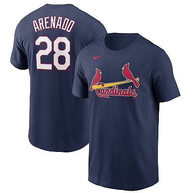 Men's Nike Nolan Arenado Navy St. Louis Cardinals Name & Number T-Shirt