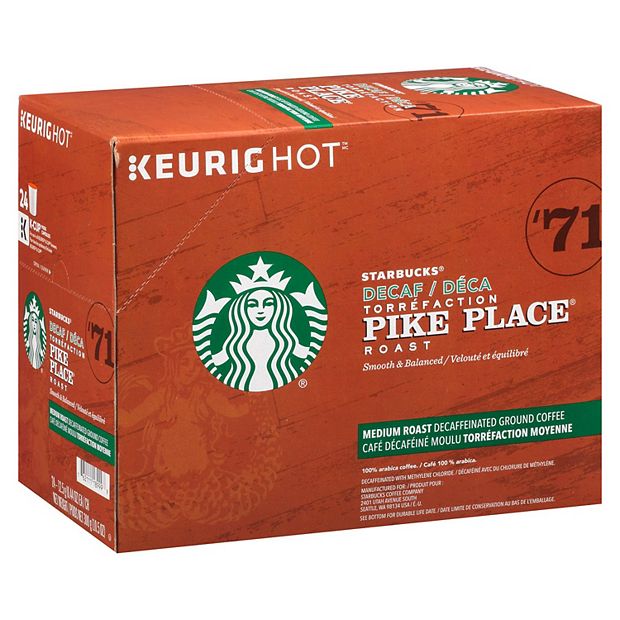 Starbucks Single Serve Coffee K Cup Pike Place Carton Of 24