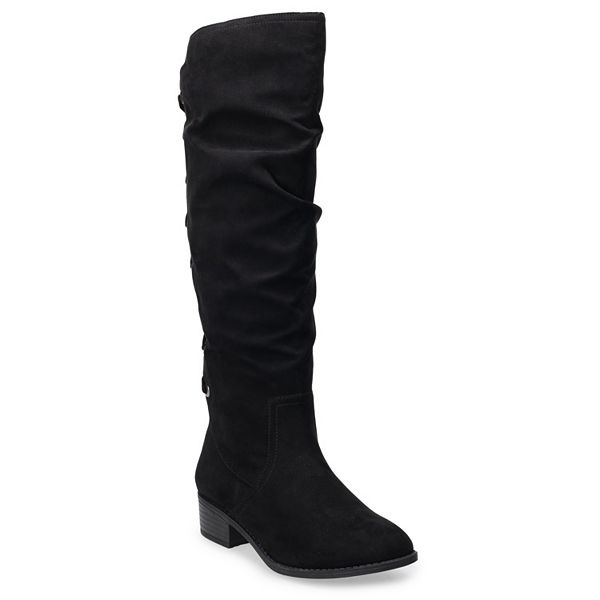 Kohls black suede outlet boots