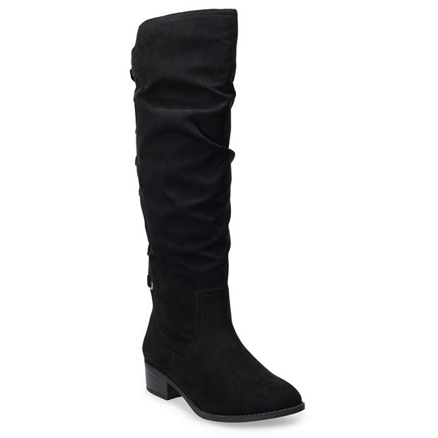 Kohls black shop knee high boots