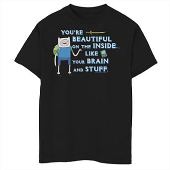 Boys 8-20 Adventure Time Finn You're Beautiful Inside Portrait Graphic Tee