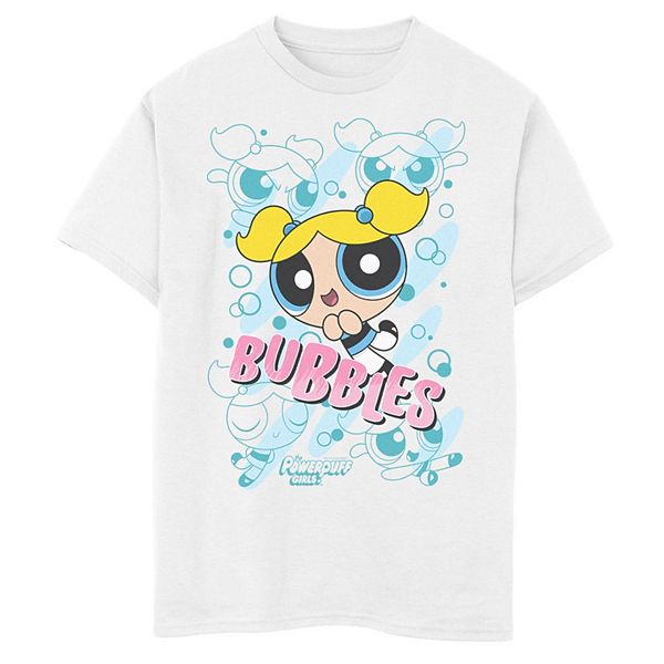Boys 8-20 Cartoon Network Powerpuff Girls Bubbles Character Poses Graphic  Tee