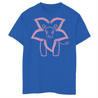 Boys 8-20 Cartoon Network Steven Universe Flower Lion Outline Graphic Tee