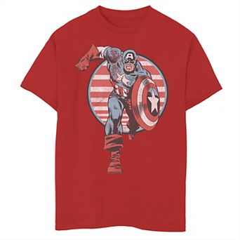 Boys 8-20 Marvel Captain America Charge Graphic Tee