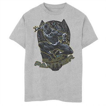 Boys 8-20 Marvel Black Panther Gold Trimmed Pounce Graphic Tee