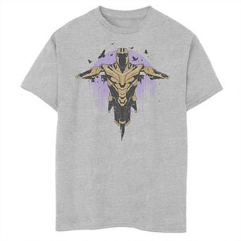 Boys 8-20 Marvel Avengers Endgame Thanos Armor Painted Fade Portrait Graphic Tee