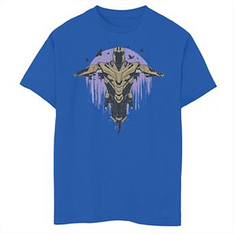 Boys 8-20 Marvel Avengers Endgame Thanos Armor Painted Fade Portrait Graphic Tee