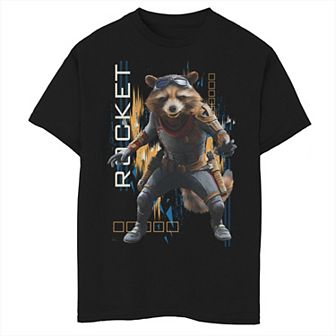Boys 8-20 Marvel Avengers Endgame Rocket Action Pose Graphic Tee