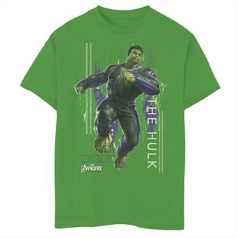 Boys 8-20 Marvel Avengers Endgame Hulk Action Pose Graphic Tee