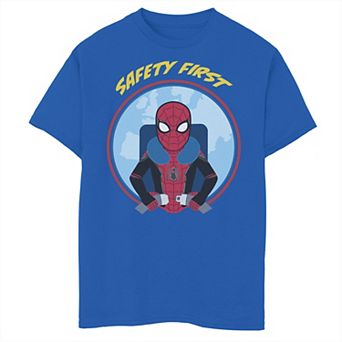 Boys 8-20 Marvel Spider-Man Far From Home Safety First Circle Portrait Graphic Tee