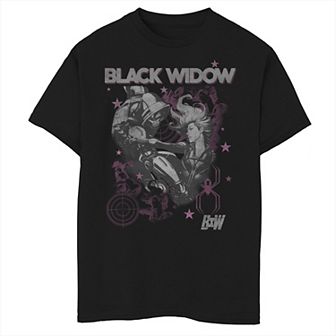 Boys 8-20 Marvel Bw Poster Graphic Tee