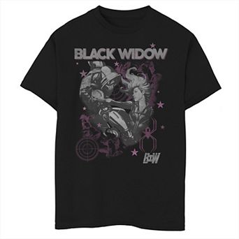 Boys 6-20 Marvel Bw Poster Graphic Tee