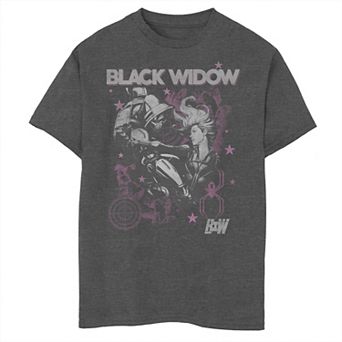 Boys 8-20 Marvel Bw Poster Graphic Tee
