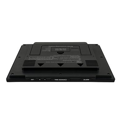 La Crosse Technology 513-54087-INT Atomic Digital Wall Clock with Indoor Temperature