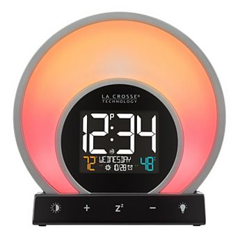 La Crosse Technology Soluna C79141 Mood Light Alarm Clock with Temperature & Humidity