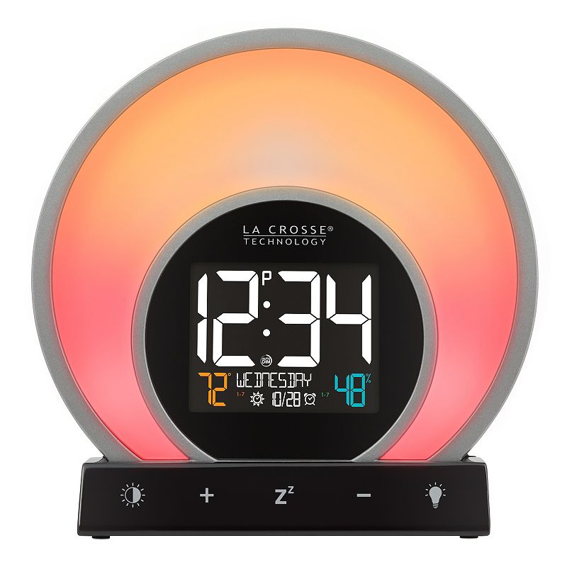 La Crosse Technology Soluna C79141 Mood Light Alarm Clock with Temperature 