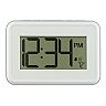 La Crosse Technology 513-113W-INT Digital White Wall Clock with ...