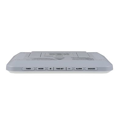 La Crosse Technology 513-113W-INT Digital White Wall Clock with Temperature & Countdown Timer