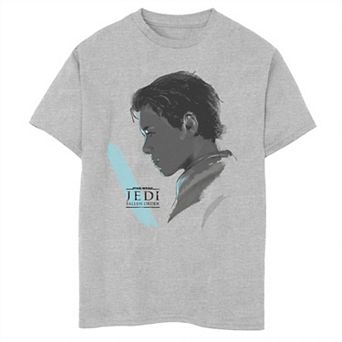 Boys 8-20 Star Wars Jedi Fallen Order Cal Kestis Blue Pastel Glow Graphic Tee