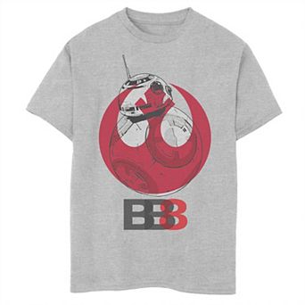 Boys 8-20 Star Wars Last Jedi BB-8 Rebel Logo Superimposed Graphic Tee