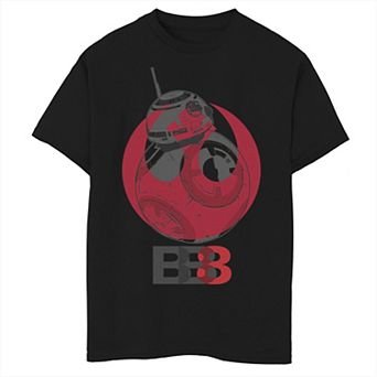 Boys 8-20 Star Wars Last Jedi BB-8 Rebel Logo Superimposed Graphic Tee