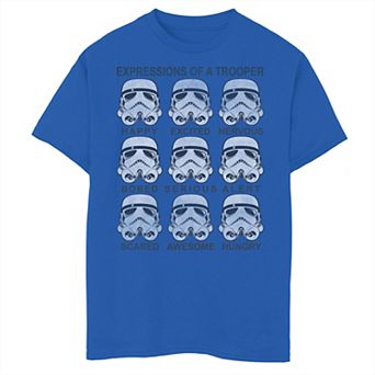 Boys 8-20 Star Wars Stormtrooper Facial Expressions Graphic Tee