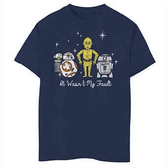 Boys 8-20 Star Wars Cute Droids It Wasn't My Fault Graphic Tee