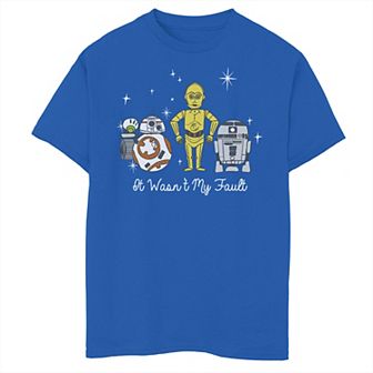 Boys 8-20 Star Wars Cute Droids It Wasn't My Fault Graphic Tee