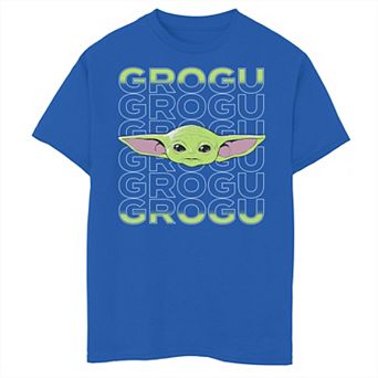 Boys 8-20 Star Wars The Mandalorian Grogu Word Stack Graphic Tee
