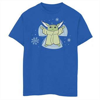 Boys 8-20 Star Wars The Child Snow Angel Sketch Graphic Tee