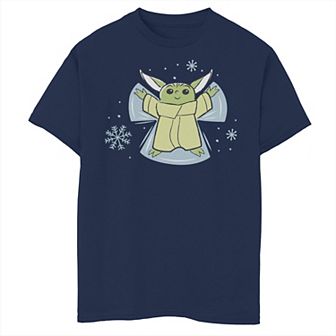 Boys 8-20 Star Wars The Child Snow Angel Sketch Graphic Tee