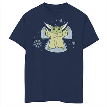 Boys 8-20 Star Wars The Child Snow Angel Sketch Graphic Tee