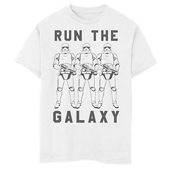 Boys 8-20 Star Wars Last Jedi Run The Galaxy Trooper Graphic Tee