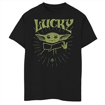 Boys 6-20 Star Wars The Mandalorian The Child Lucky Line Art Graphic Tee