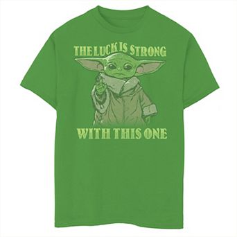 Boys 8-20 Star Wars The Mandalorian The Luck Is Strong With This One Graphic Tee