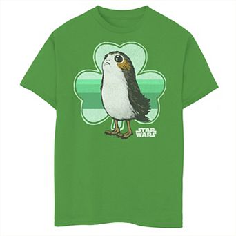 Boys 8-20 Star Wars Porg Clover Saint Patrick's Day Graphic Tee